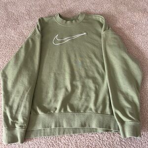 Nike green crewneck
